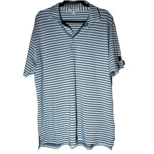 Peter Millar Summer Comfort Polo Large Excellent Condition Blue Striped